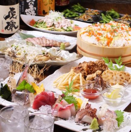[2H all-you-can-drink included] Luxury hot pot course with sashimi platter★4,500 yen