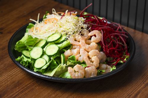 Shrimp Mix Salad with Homemade Thousand Dressing