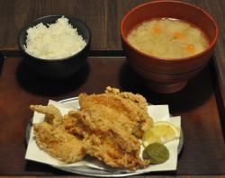 Salted fried chicken set meal