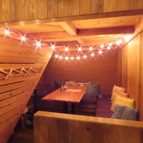 おしゃれな個室席で女子会