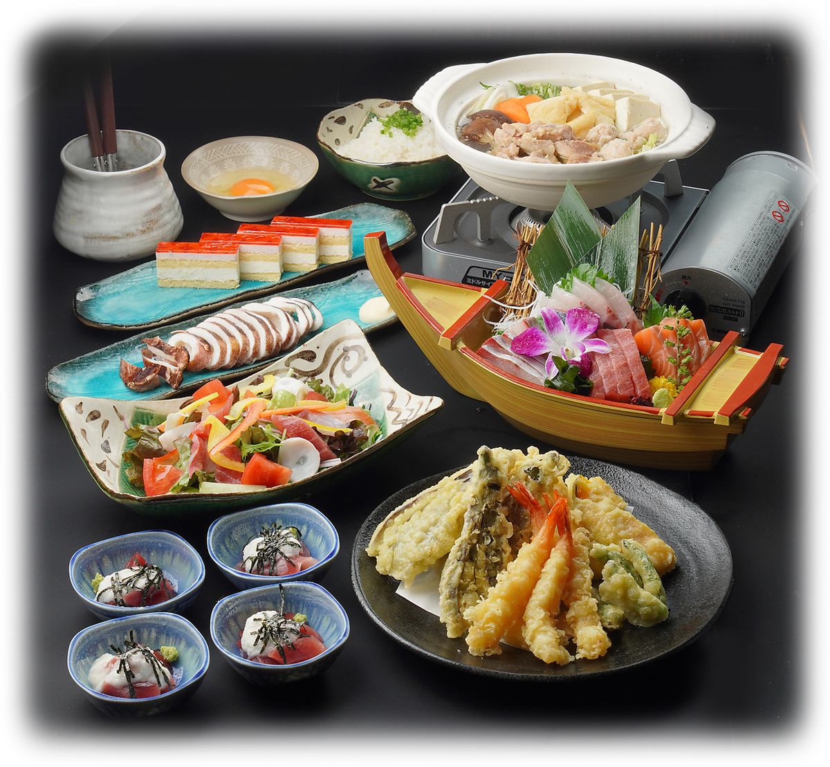 【久里浜で贅沢コース利用なら当店へ】3,000円～5,000円コース