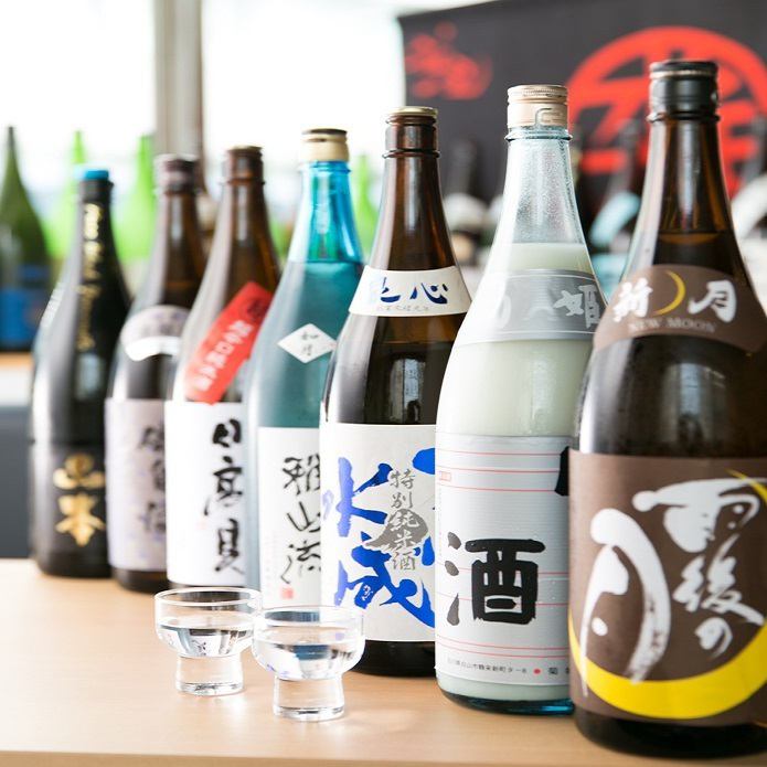 All-you-can-drink for 1,500 yen! +500 yen for all-you-can-drink branded sake and shochu♪