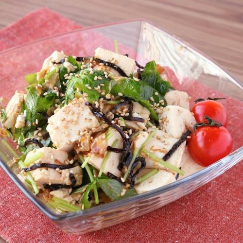 Tofu and Yuba Salad ~Japanese Dressing~