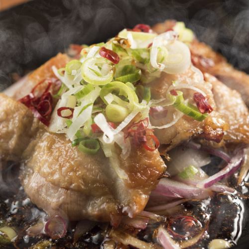 No.1 popular! “Oyama chicken teppanyaki course” 4,480 yen All 11 dishes / 3 hours all-you-can-drink