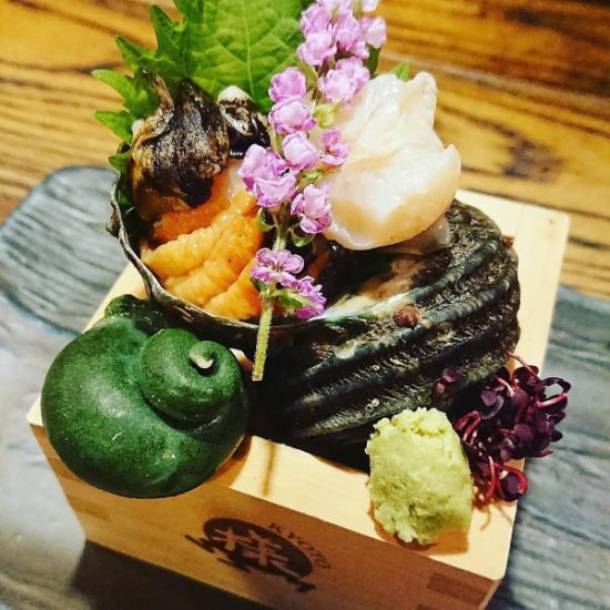 SNS shine ★ Masumori Sashimi and other dishes using seasonal fish