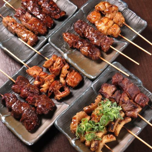 We have a wide selection of beef skewers. Enjoy them with our legendary boiled oxtail!