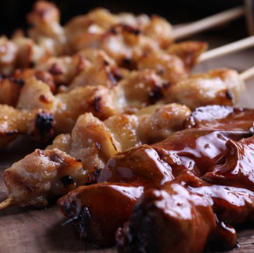 Exquisite yakitori and wine baked over charcoal