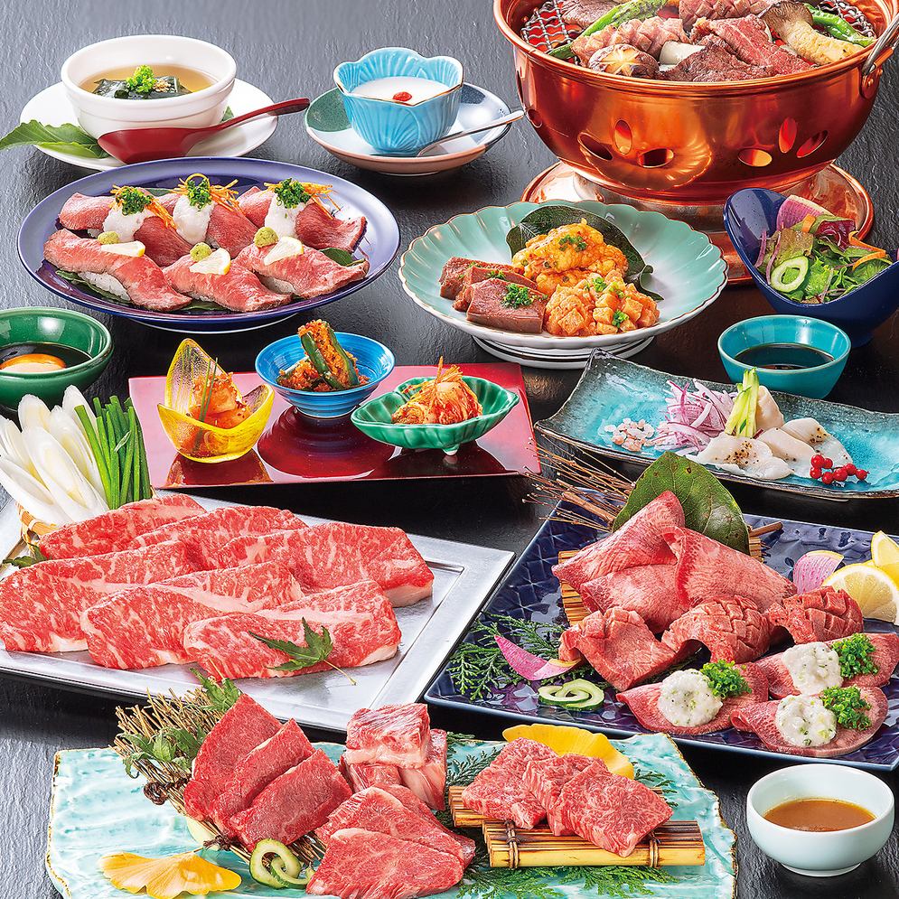 平日と週末で異なるメニュー♪黒毛和牛が楽しめる肉膳に舌鼓◎