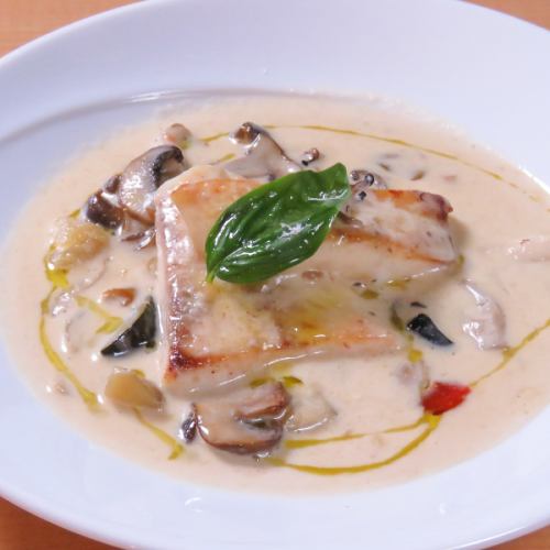 白身魚のクリーム煮