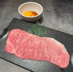 A5黒毛和牛炙り大判サーロイン～すき焼き仕立て～
