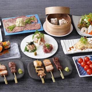 【12品】豪華に！鮮魚のお刺身・厳選やきとり4種串・鮮魚てごね寿司など！2時間飲み放題付7500円