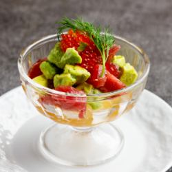 Tuna and avocado tartare