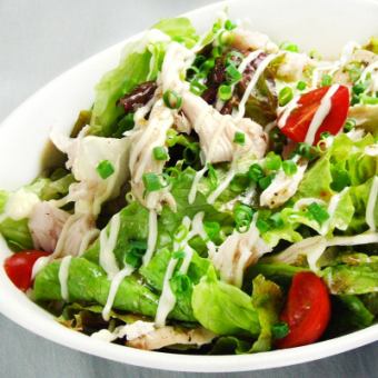 steamed chicken caesar salad