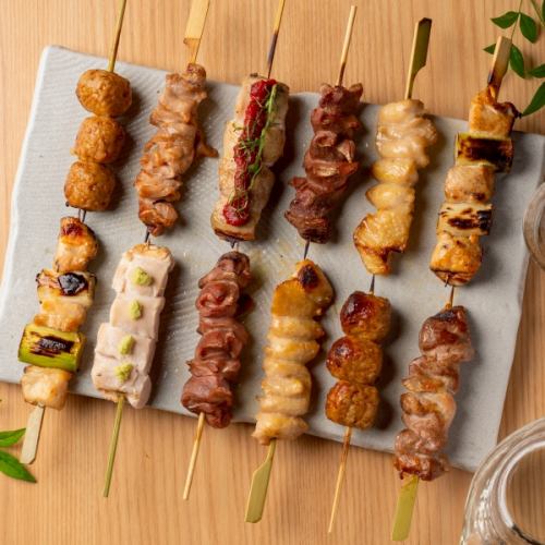 素材に拘った焼き鳥も