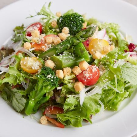 10 kinds of vegetables caesar salad