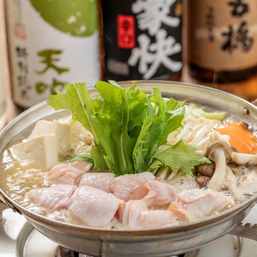 【雅コース】おすすめ◎メインに当店自慢の特製水炊き♪2時間飲み放題付き8品3500円