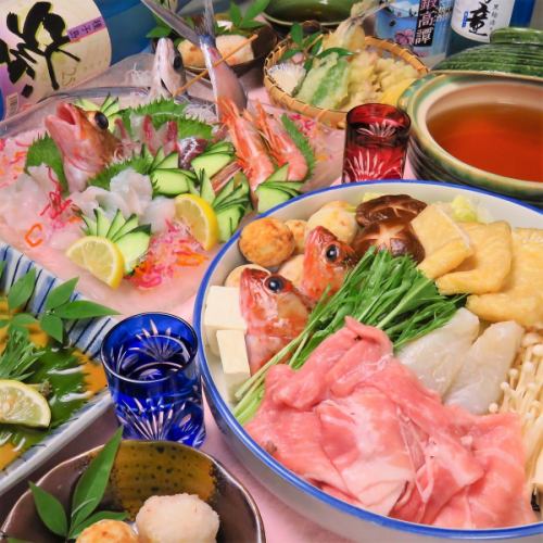 A course of seafood from the Seto Inland Sea!