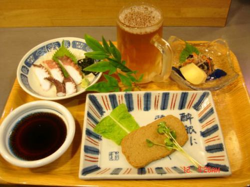 Horse sashimi set 980 yen