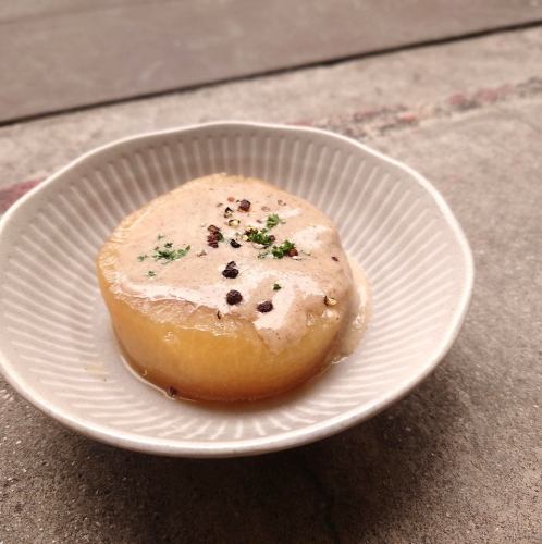 大根　きのこクリームソース