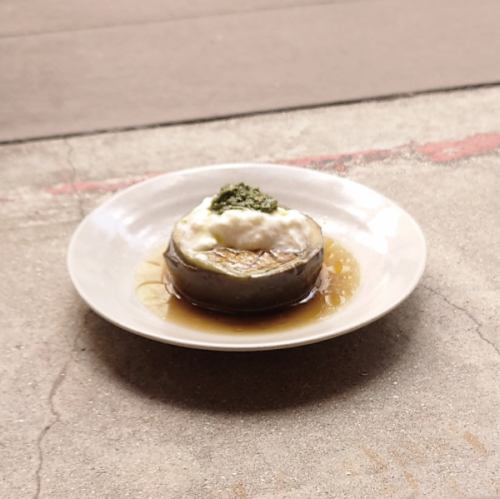 冷やしおでん　賀茂茄子とブッラータチーズ