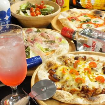 돌솥에서 구워 특제 피자 ♪ 파리 & 쫄깃한 수제 원단이 자랑의 고소한 피자 ☆ 클래식부터 매일의 것까지 종류도 풍부합니다!