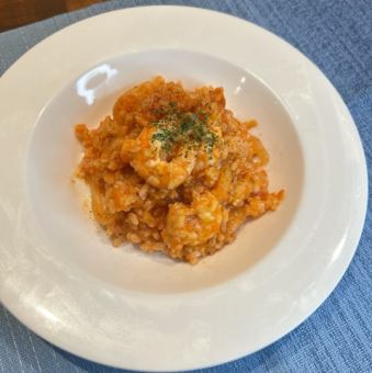 エビのトマトソースリゾット