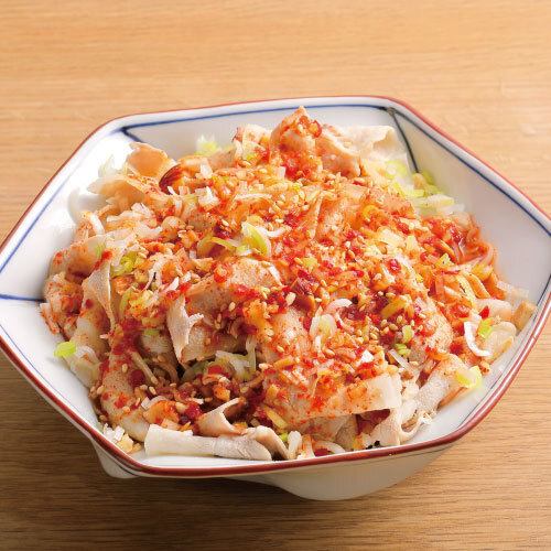 ゆで豚のにんにくダレ