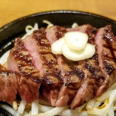 ◆ Domestic Japanese black beef steak evening drink set
