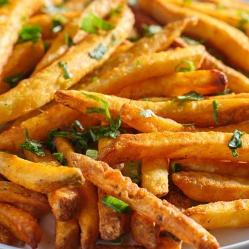 French fries with anchovy butter