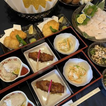 夏季限定！！活鱧コース(2日前迄の要予約)　全8品8980円→（税込）6000円