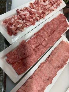 しゃぶしゃぶメニュー