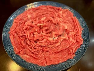 国産特上牛しゃぶしゃぶ