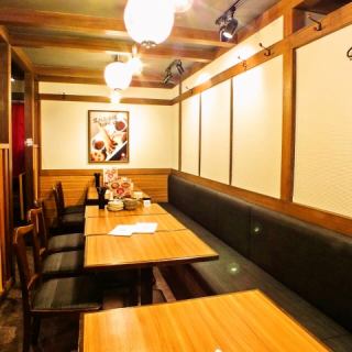 レイアウト自在のテーブル席は宴会におすすめ!