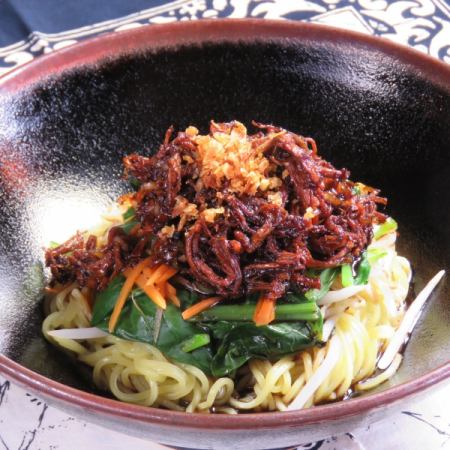 Mi Ayam ◆ Chicken jar jar noodles that are standard at food stalls