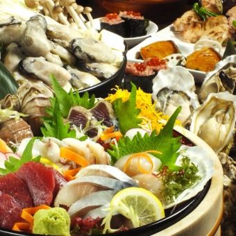 Very popular 5000 yen → 4000 yen course with Akkeshi oysters [with Sapporo Classic]