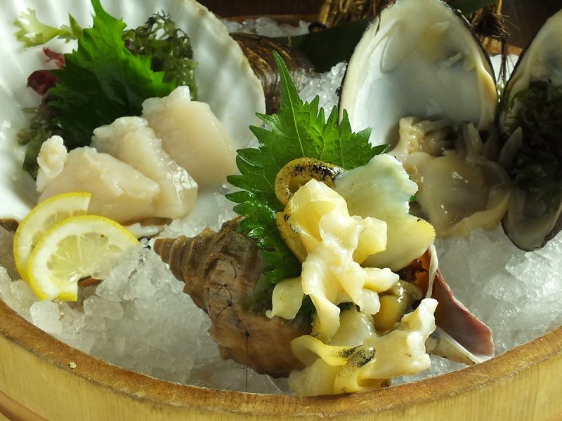 北貝道三点盛り