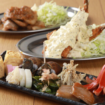 90分5,600円~。本格料理と多彩なお酒を心ゆくまで