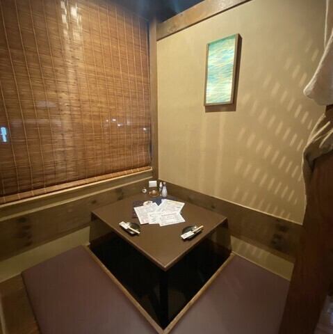 くつろげる半個室席あり