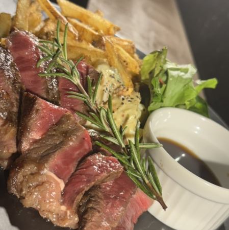 本日の道産牛のステーキ