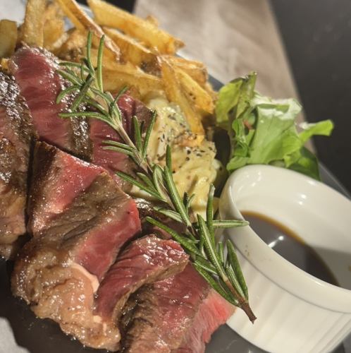 本日の道産牛のステーキ