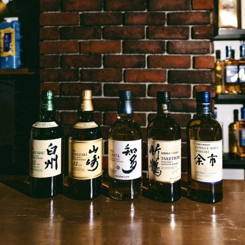 ジャパニーズウイスキーも豊富にご用意しております◎