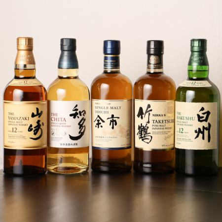 1日1組限定☆白州も山崎も☆飲み放題！！！プレミアム飲み放題10000円