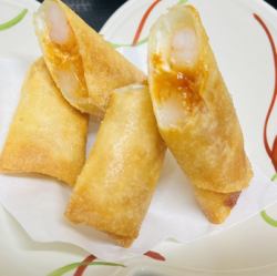 餅チーズ海老チリ春巻き1個