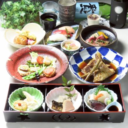 照月料理のみ6350円(一人一皿個人盛り)