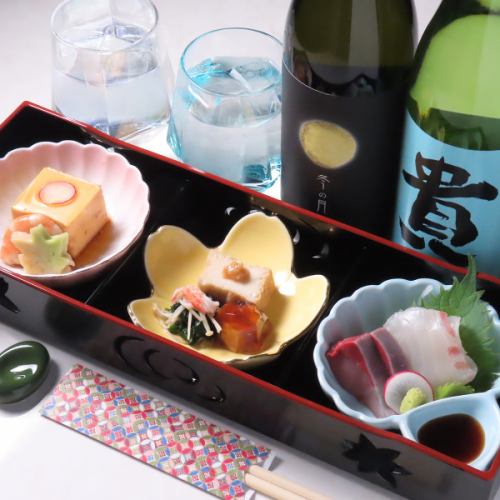 前菜7種とお造り3種盛り合わせ