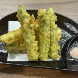 アスパラ天麩羅