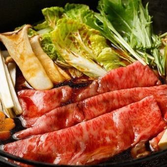 [Luxurious all-you-can-eat and drink course] Choose between sukiyaki or shabu-shabu [180 minutes on weekdays, 120 minutes on weekends with all-you-can-drink]