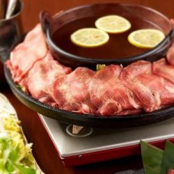 Beef tongue shabu shabu