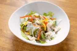 Steamed chicken sesame salad