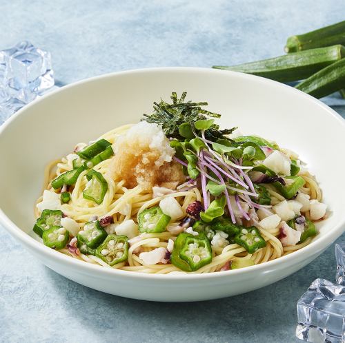 〈NEW / 冷静パスタ / 期間限定〉冷製タコと長芋のさっぱりおろし和風　　